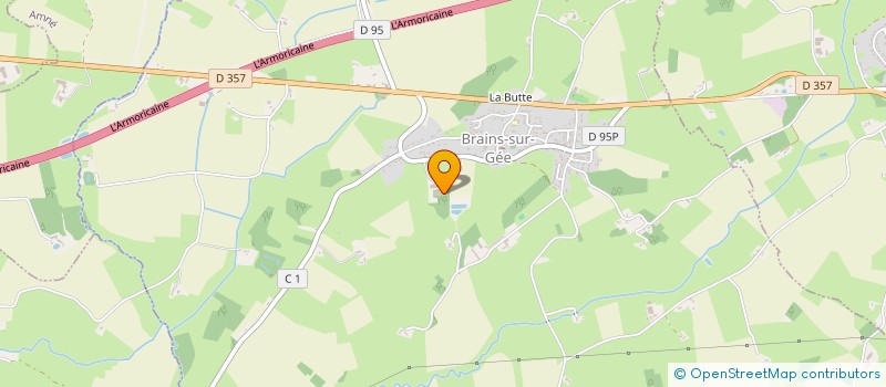 localisation de l'entreprise MONSIEUR ALAIN PELLIER  BRAINS SUR GEE