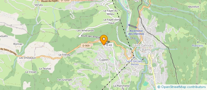 localisation de l'entreprise MONSIEUR ALAIN PENZ  SAINT-GERVAIS-LES-BAINS