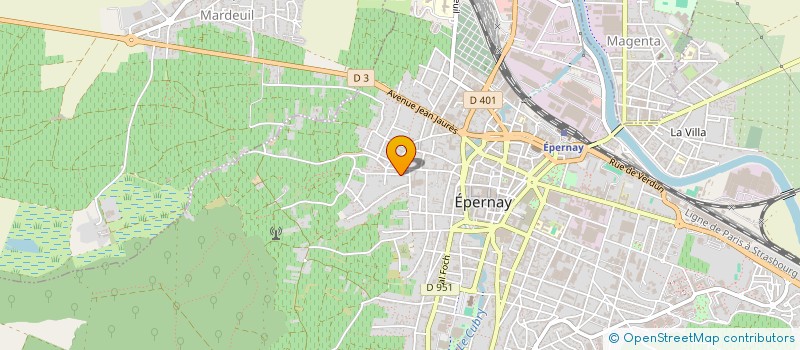 localisation de l'entreprise MONSIEUR ALAIN PEREIRA  EPERNAY