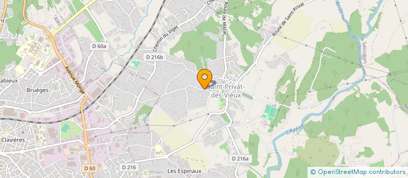 localisation de l'entreprise MONSIEUR ALAIN PEREZ à SAINT-PRIVAT-DES-VIEUX