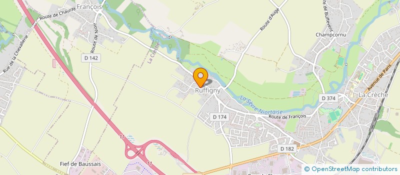 localisation de l'entreprise MONSIEUR ALAIN PEREZ  LA CRECHE