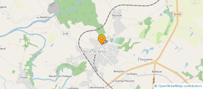 localisation de l'entreprise MONSIEUR ALAIN PERICAT à PEYRAT-DE-BELLAC