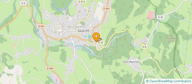 localisation de l'entreprise MONSIEUR ALAIN PERICHON à BOURGANEUF