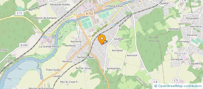 localisation de l'entreprise MONSIEUR ALAIN PERON à LANDERNEAU