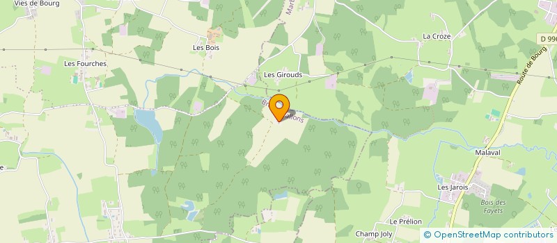 localisation de l'entreprise MONSIEUR ALAIN PEROUSE DE MONTCLOS  BRESSE VALLONS