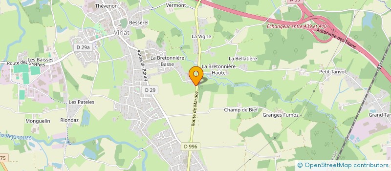 localisation de l'entreprise MONSIEUR ALAIN PERRET à VIRIAT