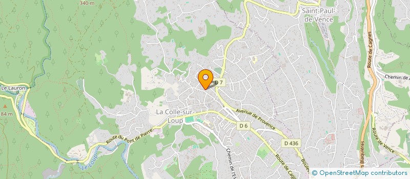 localisation de l'entreprise MONSIEUR ALAIN PERRIAUX à LA COLLE-SUR-LOUP