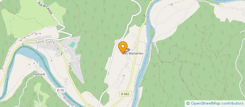 localisation de l'entreprise MONSIEUR ALAIN PERRIER  SAINT GERY-VERS