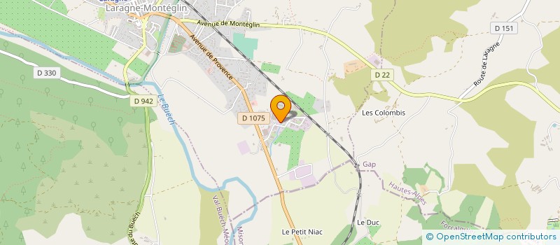localisation de l'entreprise MONSIEUR ALAIN PERRIN à LARAGNE-MONTEGLIN
