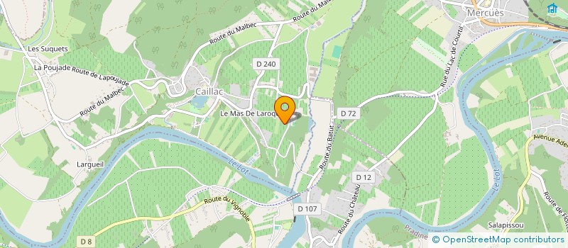 localisation de l'entreprise MONSIEUR ALAIN PERRIN  CAILLAC