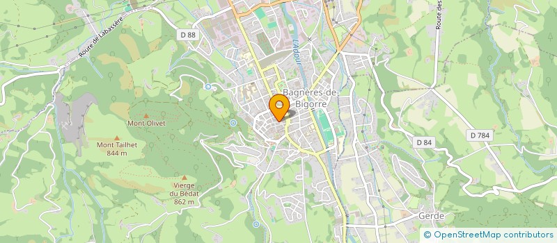 localisation de l'entreprise MONSIEUR ALAIN PESCHEUX  LOURDES