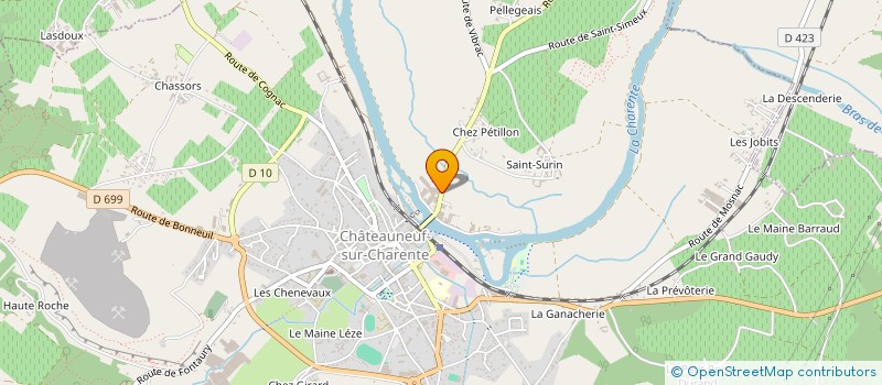 localisation de l'entreprise MONSIEUR ALAIN PETAGNA à CHATEAUNEUF-SUR-CHARENTE