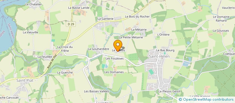 localisation de l'entreprise MONSIEUR ALAIN PETIBON  CALORGUEN