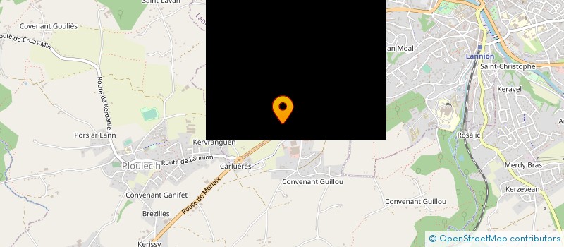 localisation de l'entreprise MONSIEUR ALAIN PETIBON  LANNION