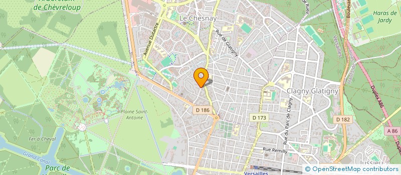 localisation de l'entreprise MONSIEUR ALAIN PETIT  LE CHESNAY-ROCQUENCOURT