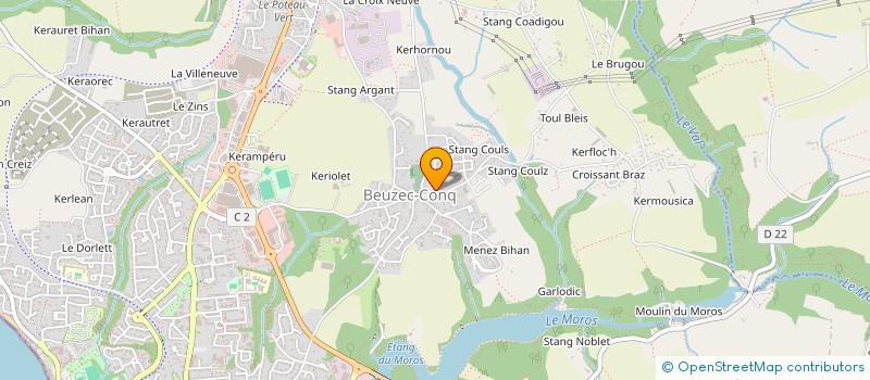 localisation de l'entreprise MONSIEUR ALAIN PETITEAU  CONCARNEAU