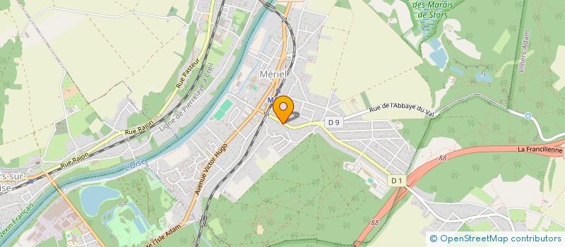 localisation de l'entreprise MONSIEUR ALAIN PETRE  MERIEL