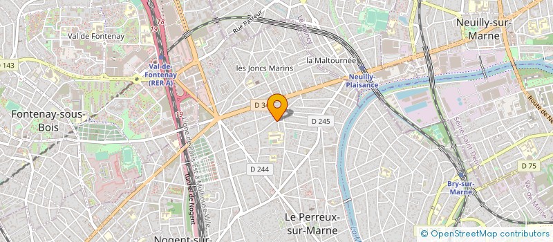 localisation de l'entreprise MONSIEUR ALAIN PEUDECOEUR à LE PERREUX-SUR-MARNE