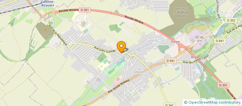 localisation de l'entreprise MONSIEUR ALAIN PEUVION  DIVION