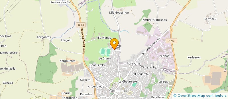 localisation de l'entreprise MONSIEUR ALAIN PHILIPPE à GOUESNOU