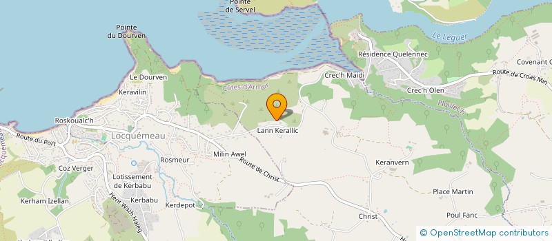 localisation de l'entreprise MONSIEUR ALAIN PHILIPPE  PLOUMILLIAU