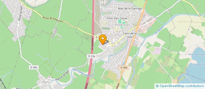 localisation de l'entreprise MONSIEUR ALAIN-PHILIPPE LETREUX  POLLESTRES