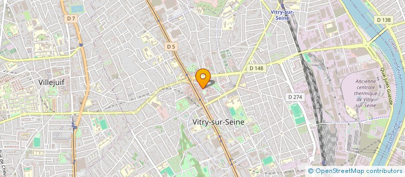 localisation de l'entreprise MONSIEUR ALAIN PHILIPPEAU à VITRY-SUR-SEINE