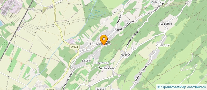 localisation de l'entreprise MONSIEUR ALAIN PIAGET  LES MOLLETTES