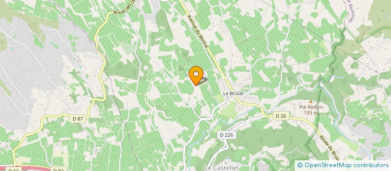 localisation de l'entreprise MONSIEUR ALAIN PIATTE  LE CASTELLET