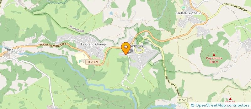 localisation de l'entreprise MONSIEUR ALAIN PICHON  CHANONAT