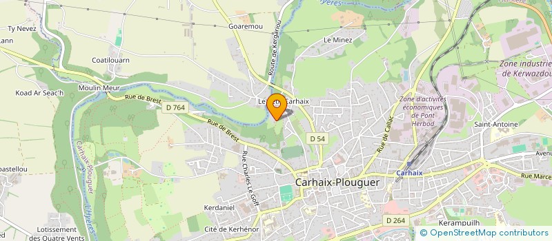 localisation de l'entreprise MONSIEUR ALAIN PICOCHE à CARHAIX-PLOUGUER