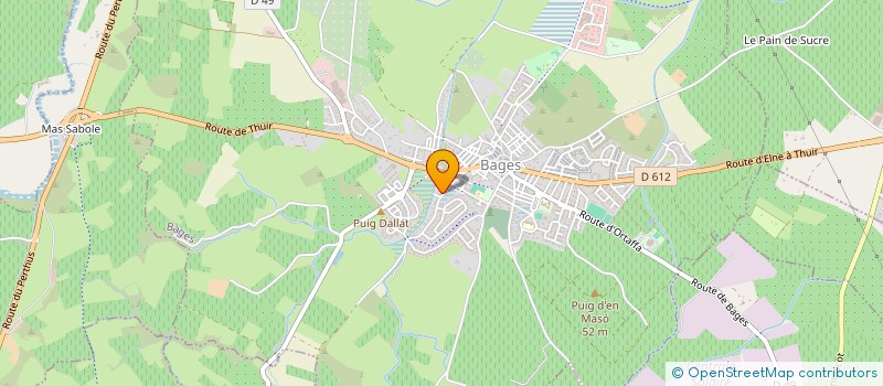 localisation de l'entreprise MONSIEUR ALAIN PIDAL  BAGES