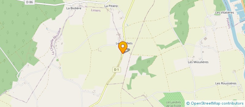localisation de l'entreprise MONSIEUR ALAIN PIERRE  LA CHAPELLE-MOULIERE