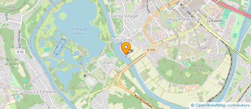 localisation de l'entreprise MONSIEUR ALAIN PIERRE BONHOMME  CERGY