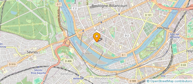 localisation de l'entreprise MONSIEUR ALAIN-PIERRE BOURGOIN  BOULOGNE-BILLANCOURT