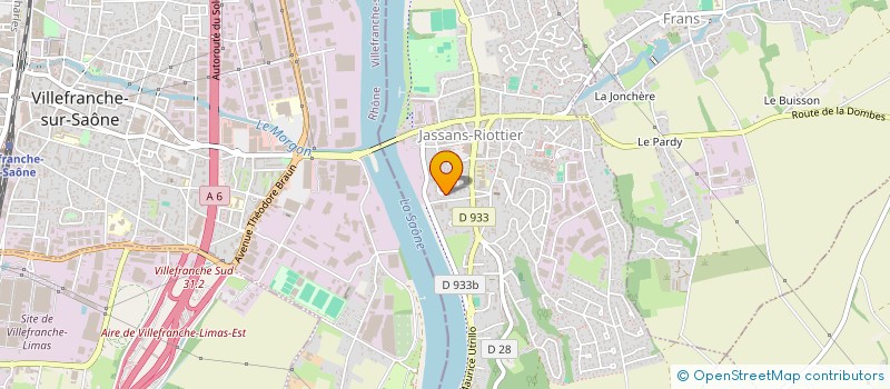 localisation de l'entreprise MONSIEUR ALAIN PIERREFEU  JASSANS-RIOTTIER