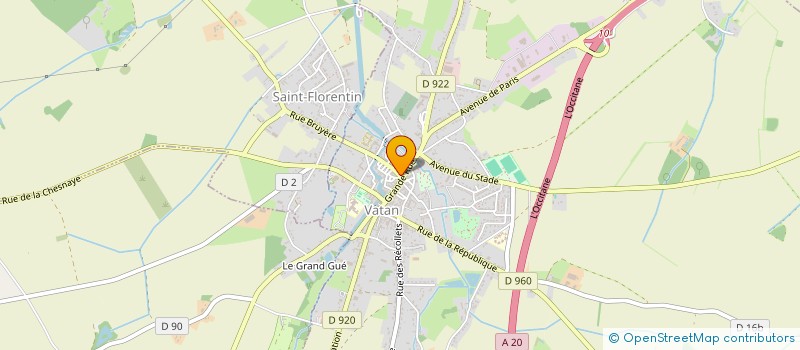 localisation de l'entreprise MONSIEUR ALAIN PIERREL à VATAN