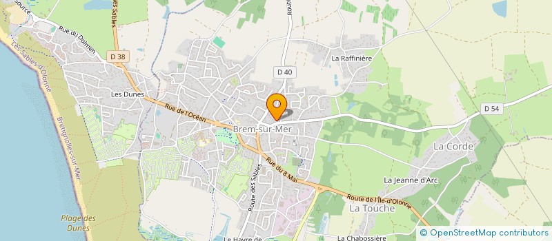 localisation de l'entreprise MONSIEUR ALAIN PIERRON à BREM-SUR-MER