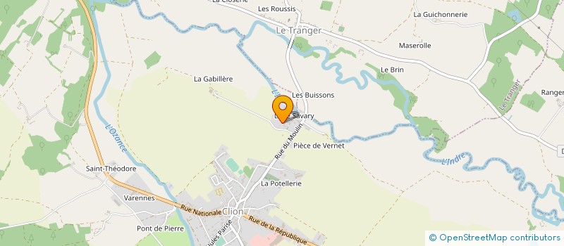 localisation de l'entreprise MONSIEUR ALAIN PIGEONNEAU à CLION
