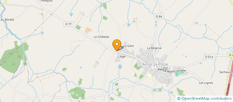 localisation de l'entreprise MONSIEUR ALAIN PIMPAUD à ARNAC-LA-POSTE