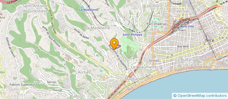 localisation de l'entreprise MONSIEUR ALAIN PINEAU à NICE