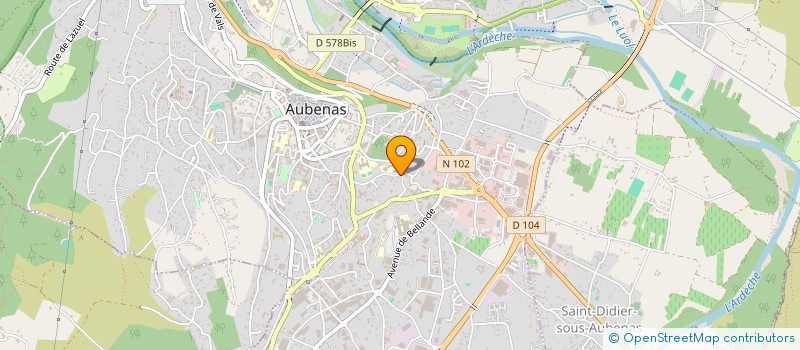 localisation de l'entreprise MONSIEUR ALAIN PINEDE à AUBENAS