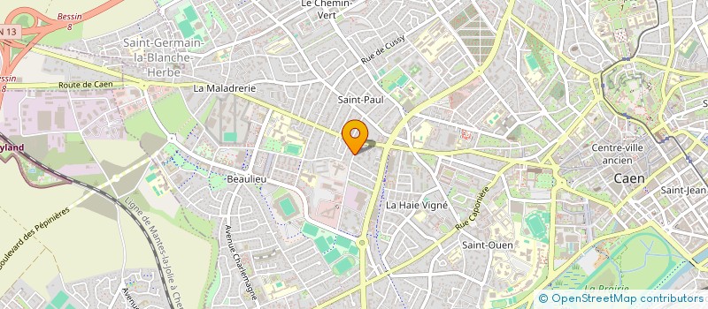 localisation de l'entreprise MONSIEUR ALAIN PIQUOT à CAEN