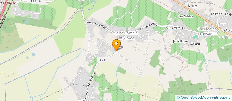 localisation de l'entreprise MONSIEUR ALAIN PIREAU à SAINT-ROMAIN-LA-VIRVEE