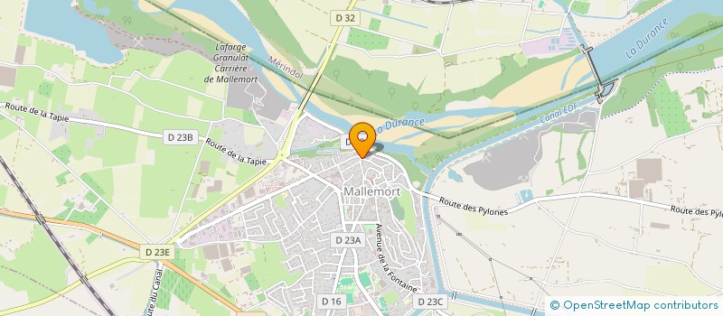 localisation de l'entreprise MONSIEUR ALAIN PITTALUGA  MALLEMORT