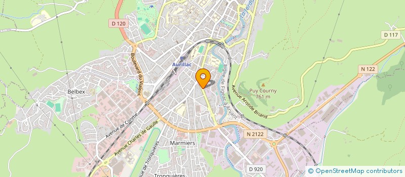 localisation de l'entreprise MONSIEUR ALAIN PLACE à AURILLAC