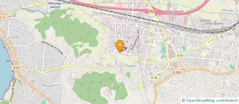 localisation de l'entreprise MONSIEUR ALAIN PLAIRE à SIX-FOURS-LES-PLAGES