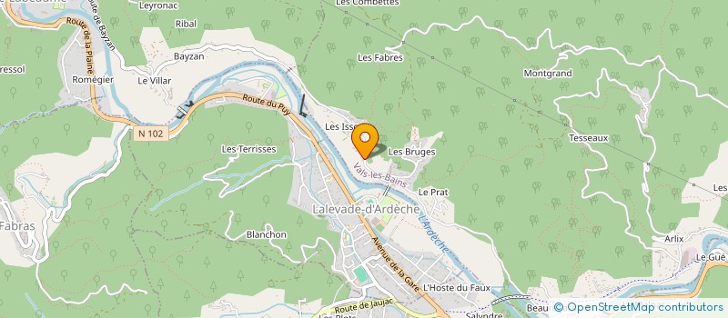 localisation de l'entreprise MONSIEUR ALAIN PLANCHER  VALS-LES-BAINS