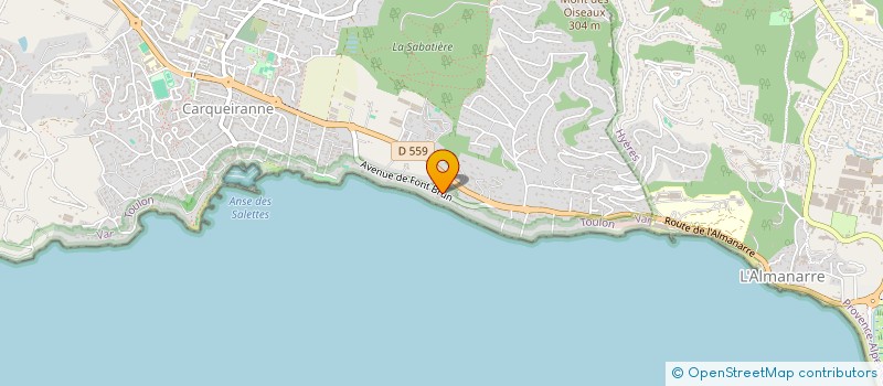 localisation de l'entreprise MONSIEUR ALAIN PLANTAMURA  CARQUEIRANNE