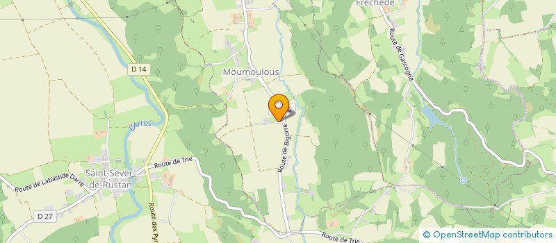 localisation de l'entreprise MONSIEUR ALAIN PLATET  MOUMOULOUS